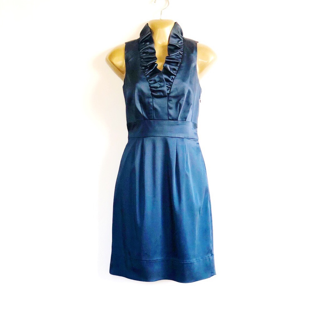 Deep indigo cocktail dress